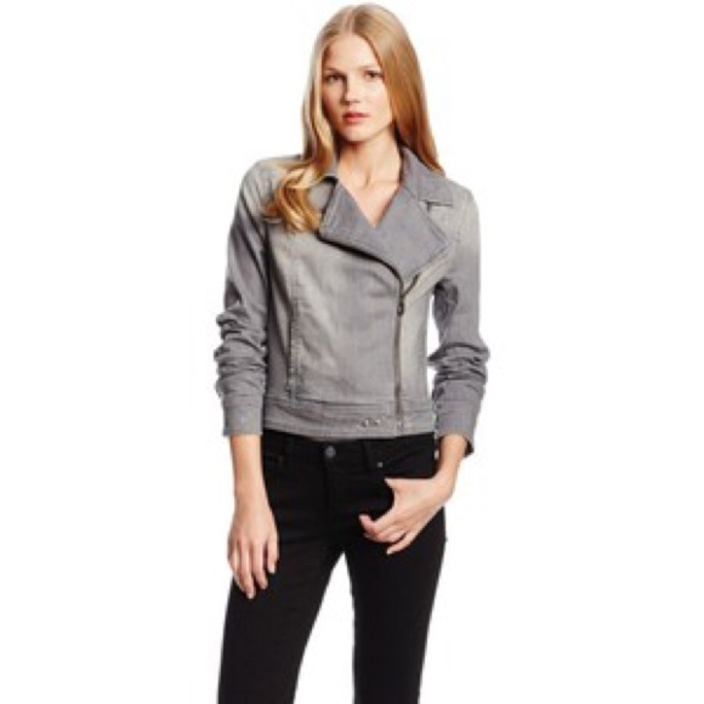 Paige Demin 'Brooklyn' Stretch Moto Jacket